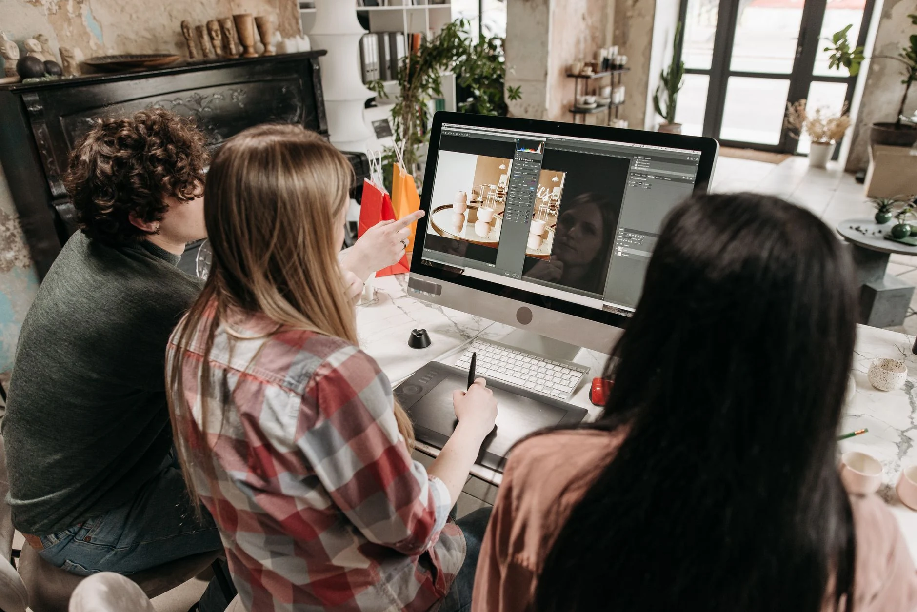 creative design workspace